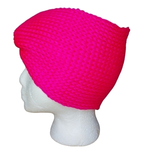 Handcrafted Neon Pink Black Twist Headband - Picture 6 of 6